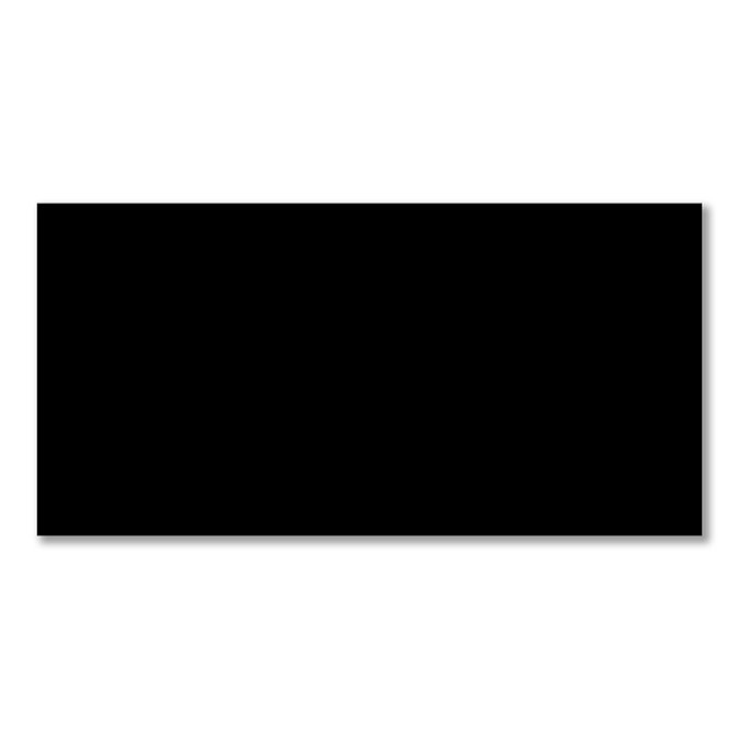 Victoria Metro Flat Matt Black Tiles 200 x 100mm