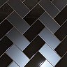 Victoria Metro Flat Matt Black Tiles 200 x 100mm