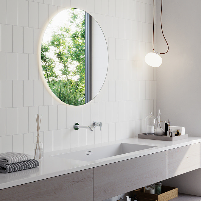 Victoria Metro Flat Matt White Tiles 200 x 100mm