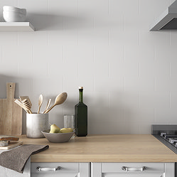 Victoria Metro Flat Matt White Tiles 200 x 100mm