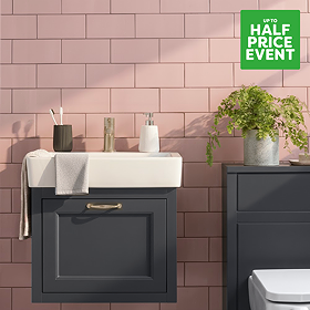 Victoria Metro Flat Gloss Pink Tiles - 200 x 100mm