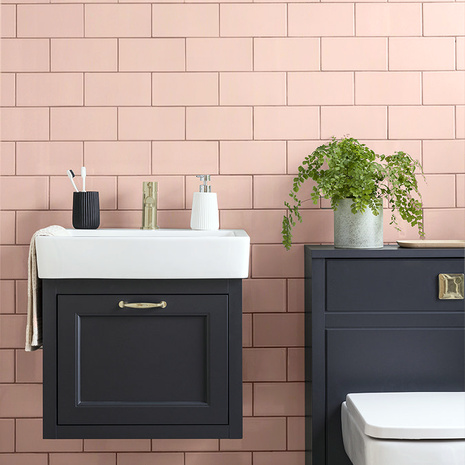 Victoria Metro Flat Pink Tiles 200 x 100mm