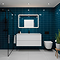Victoria Metro Flat Wall Tiles - Gloss Dark Teal - 20 x 10cm