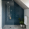 Victoria Metro Flat Wall Tiles - Matt Dark Teal - 20 x 10cm