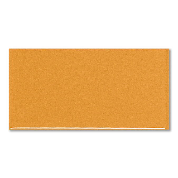 Victoria Metro Flat Wall Tiles - Yellow Ochre - 200 x 100mm