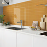 Victoria Metro Flat Wall Tiles - Yellow Ochre - 200 x 100mm