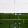 Victoria Metro Green Dado Border Wall Tile - 50 x 200mm