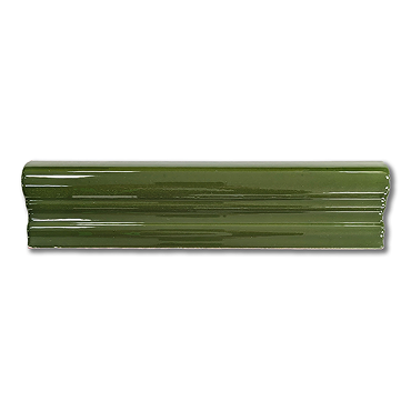 Victoria Metro Green Dado Border Wall Tile - 50 x 200mm