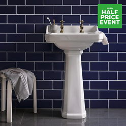 Victoria Metro Wall Tiles - Cobalt Blue 200 x 100mm