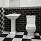 Victoria Mini Metro Wall Tiles - Gloss Black - 15 x 7.5cm Profile Large Image