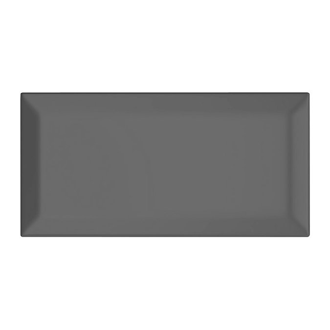 Victoria Metro Wall Tiles - Gloss Grey - 20 x 10cm Large Image