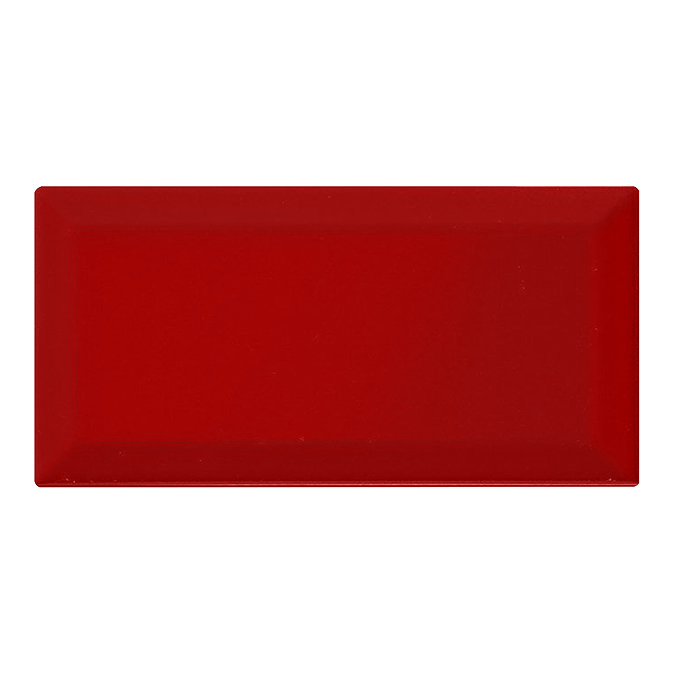 Victoria Metro Wall Tiles - Gloss Red - 20 x 10cm