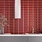 Victoria Metro Wall Tiles - Gloss Red - 20 x 10cm Large Image