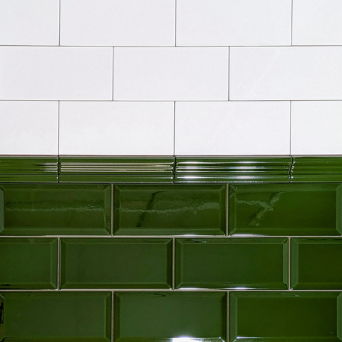 Victoria Metro Wall Tiles - Green - 20 x 10cm
