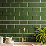 Victoria Metro Wall Tiles - Green - 20 x 10cm (Pack of 50)