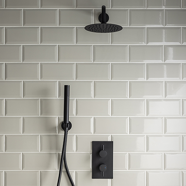 Victoria Metro Wall Tiles - Light Grey - 20 x 10cm