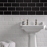 Victoria Metro Wall Tiles - Matt Black - 20 x 10cm