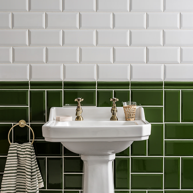 Victoria White Metro Tiles - Matt White - 20 x 10cm (Pack of 50)