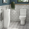 Victoria Metro Wall Tiles - White Marble Effect - 20 x 10cm  In Bathroom Large Image