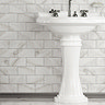 Victoria Metro Wall Tiles - White Marble Effect - 20 x 10cm