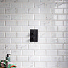 Victoria Metro Wall Tiles - White Marble Effect - 20 x 10cm