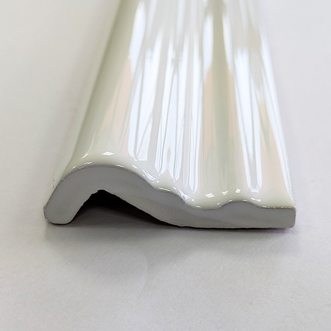 Victoria Metro White Dado Border Wall Tile - 50 x 200mm