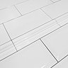 Victoria Metro White Dado Border Wall Tile - 50 x 200mm