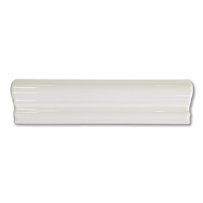 Victoria Metro White Dado Border Wall Tile - 50 x 200mm