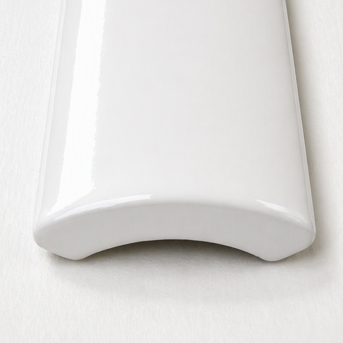 Victoria Metro White Listello Border Trim Tile - 20 x 200mm