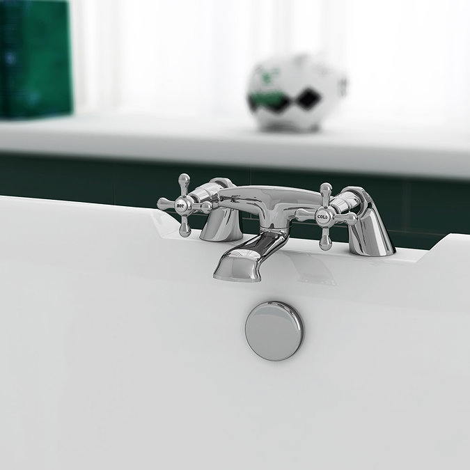 Victoria Traditional Bath Filler Tap  Profile Large Image