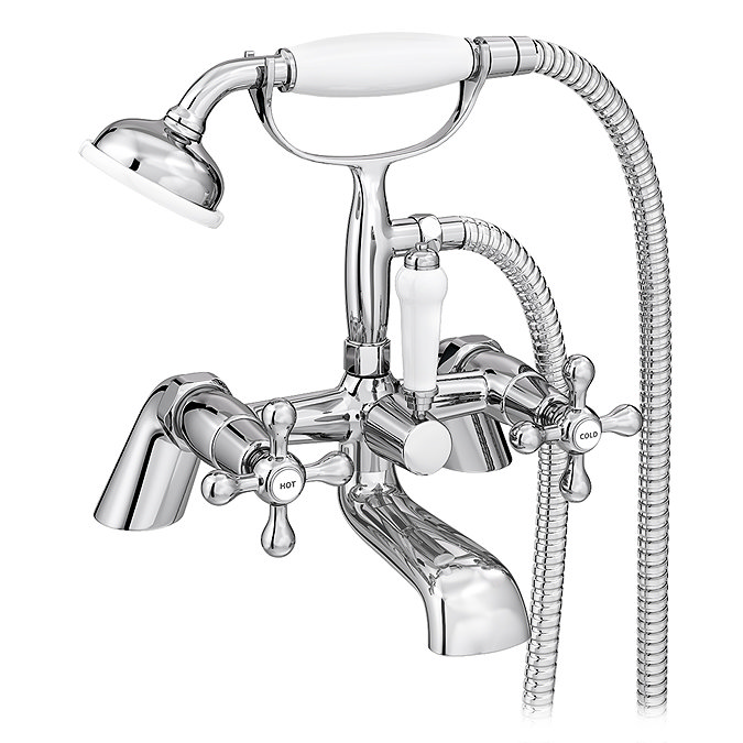 Victoria Traditional Bath Shower Mixer Tap with Handset