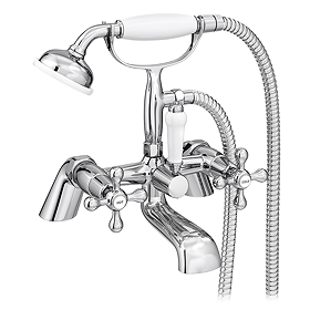 Victoria Traditional Bath Shower Mixer Tap with Handset