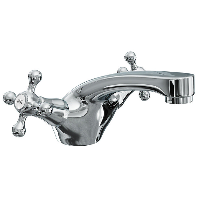 Victoria Traditional Mono Basin Mixer Tap + Waste Large Image