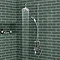 Trafalgar Traditional Rigid Riser with 190mm Shower Head, Handshower and Diverter  In Bathroom Large Image
