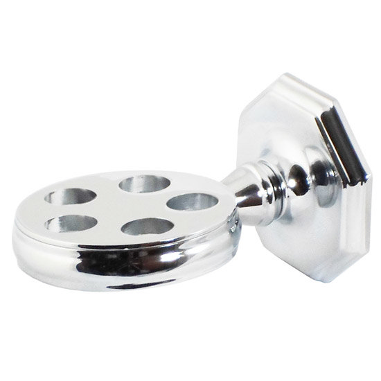 Victorian Toothbrush Holder - Chrome Large Image