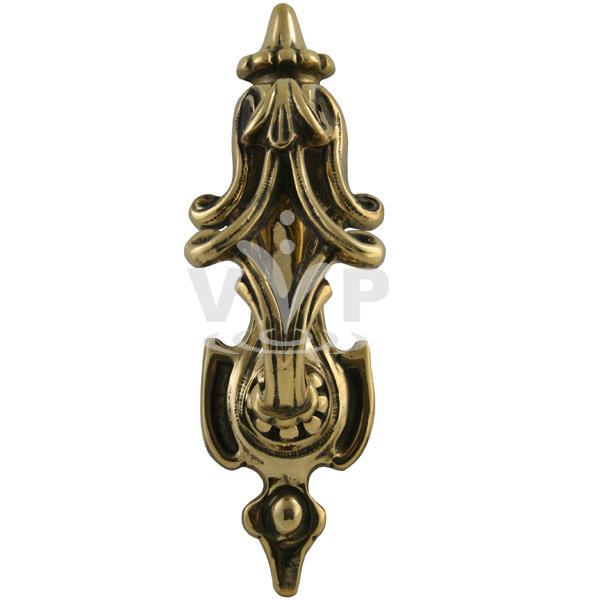 Victorian Style Solid Brass Scroll Door Knocker - DK-001 Large Image