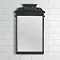Victrion Traditional Black Aluminium Basin Wash Stand & Mirror Set Standard Large Image