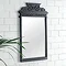 Victrion Traditional Black Aluminium Basin Wash Stand & Mirror Set Feature Large Image