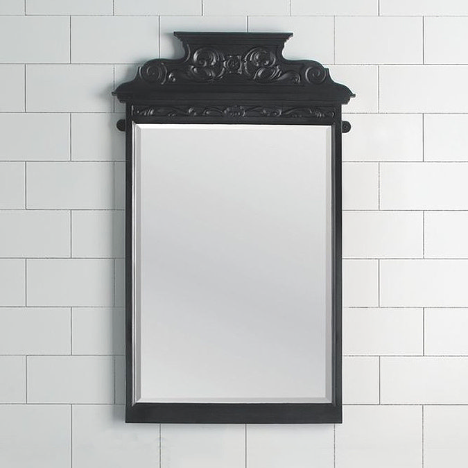 Victrion Traditional Black Aluminium Mirror  Profile Large Image