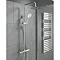 Videira Modern Round Style Thermostatic Shower Kit - Chrome Large Image