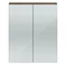 Vienna Double Door Mirrored Cabinet (Driftwood - 600mm Wide) Large Image