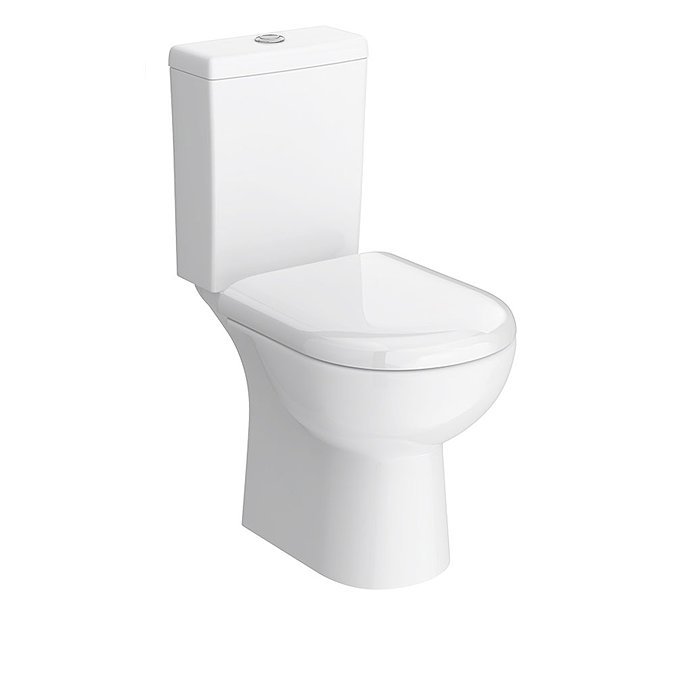 Vienna Short Projection Cloakroom Toilet with Seat  additional Large Image