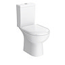 Vienna Short Projection Cloakroom Toilet with Seat additional Large Image