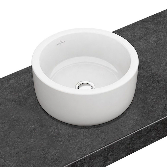 Villeroy and Boch Architectura 400 x 400mm Round Countertop Basin - 41254001  Profile Large Image