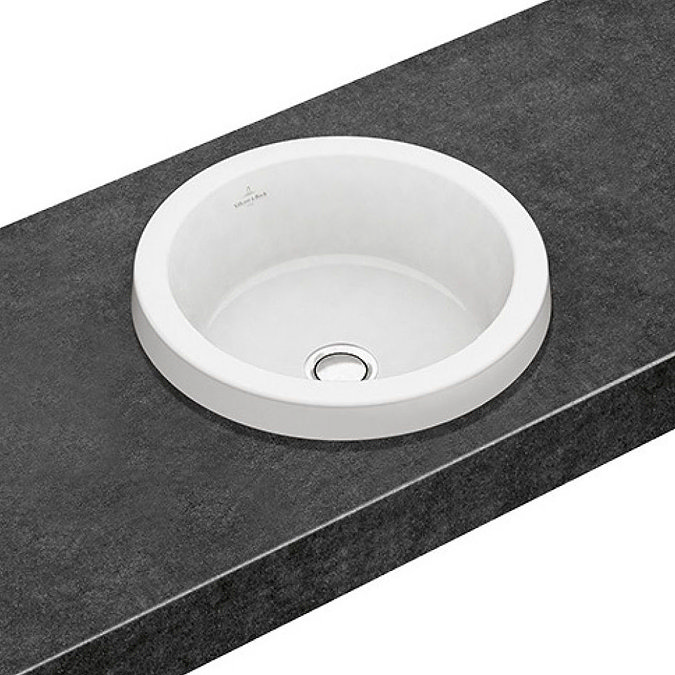 Villeroy and Boch Architectura 415 x 415mm Round Inset Basin - 41654001 Large Image