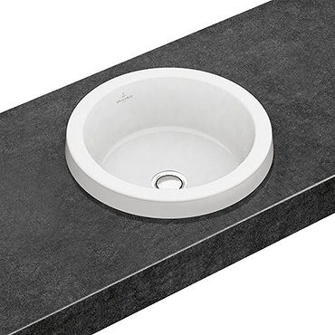 Villeroy and Boch Architectura 415 x 415mm Round Inset Basin - 41654001  Profile Large Image