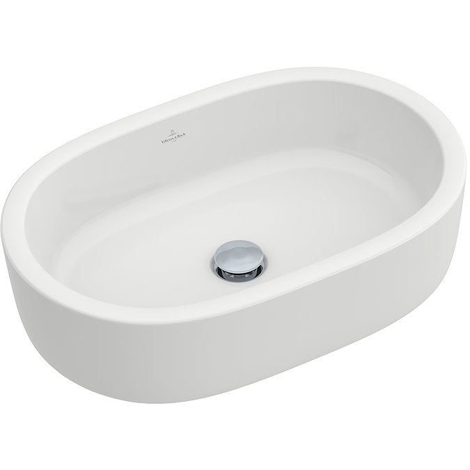 Villeroy and Boch Architectura 600 x 400mm Oval Countertop Basin - 41266001 Profile Large Image