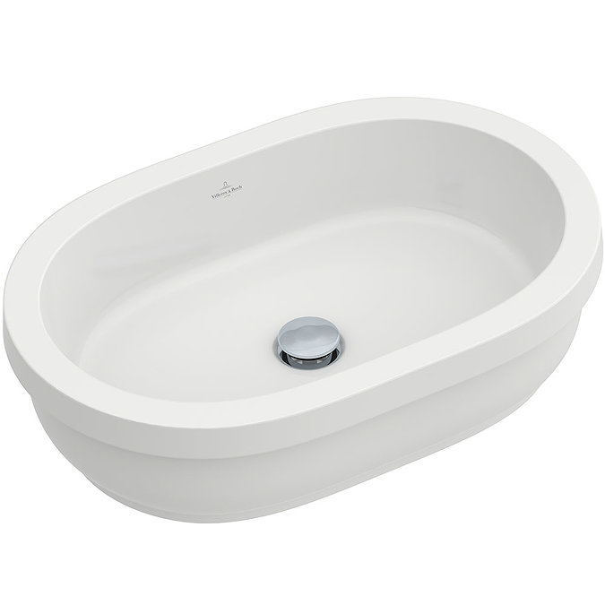 Villeroy and Boch Architectura 615 x 415mm Oval Undercounter Basin - 41766001 Profile Large Image