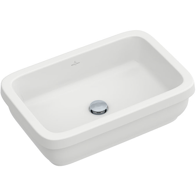 Villeroy and Boch Architectura 615 x 415mm Rectangular Inset Basin - 41676001  Profile Large Image