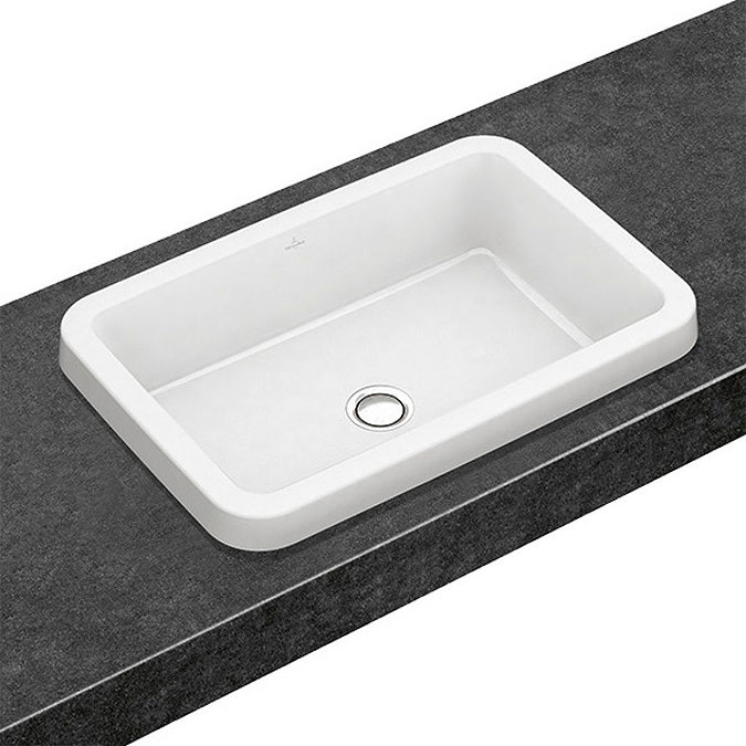 Villeroy and Boch Architectura 615 x 415mm Rectangular Inset Basin - 41676001 Large Image